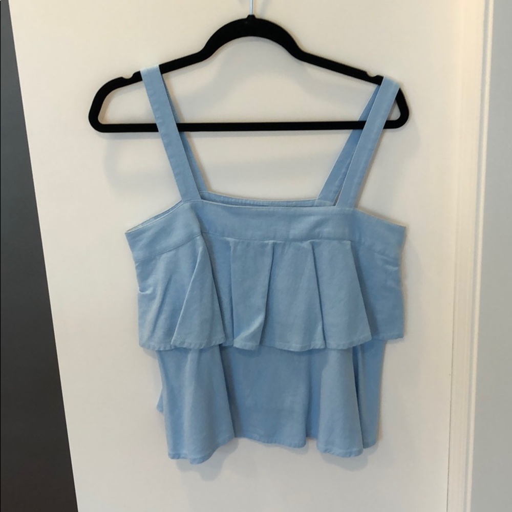blue abound top size small